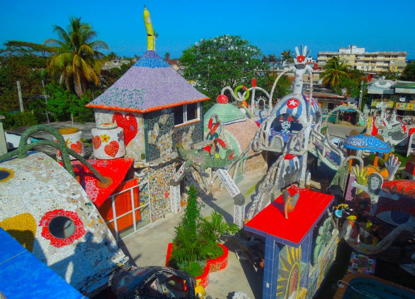 On our People-to-People program in Cuba we visit the home and outdoor ceramics gallery of the famous artist Jose Fuster.