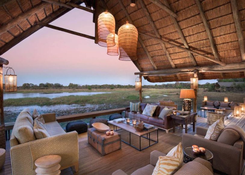 Luxurious accommodations on women's safari trip to Botswana