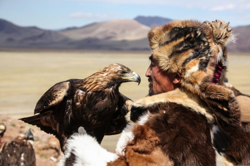 Traditional Mongolian Eagle Hunter