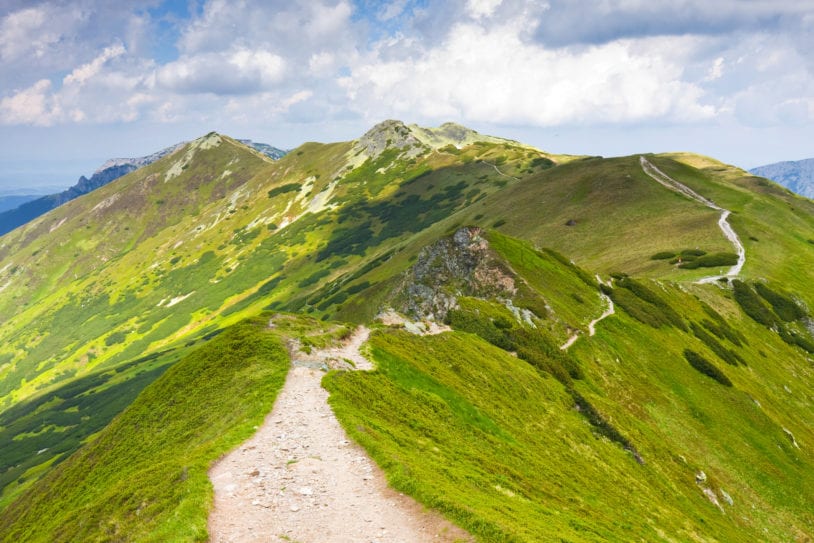 Hiking the Tatras Mountains on women's hiking trip to Poland