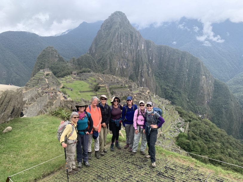 AdventureWomen celebrate the arrival at Machu Picchu and its moment of glory!