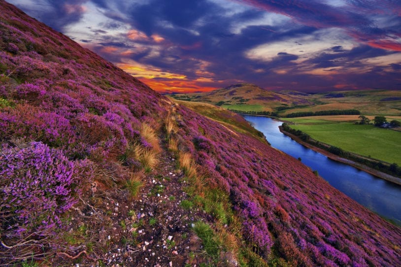 Hiking through Scotland on women's adventure tour