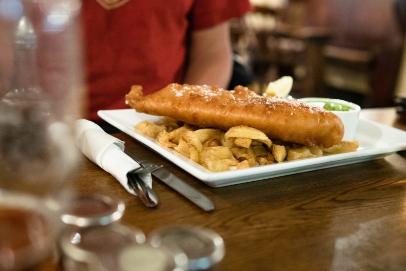 Traditional England Fish and Chips