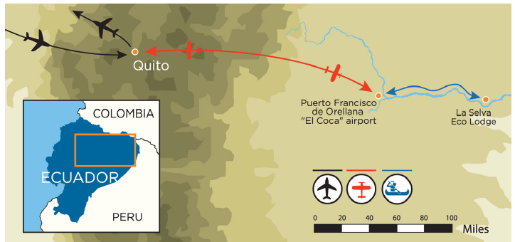 Quito, Ecuador map.