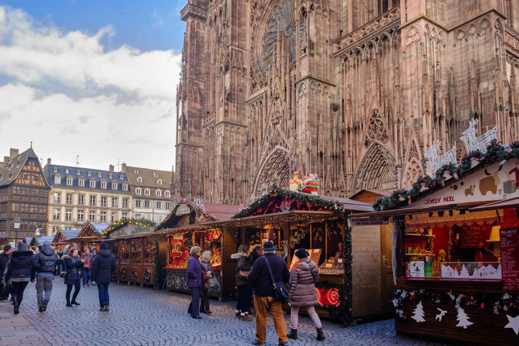 Christmas market in France.