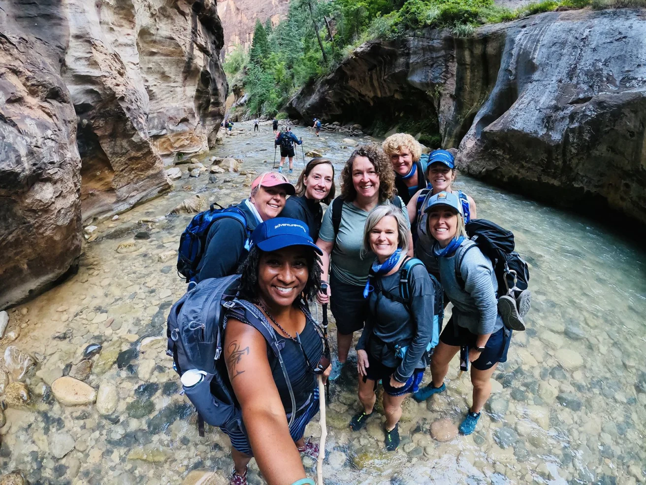 Women Smiling in the Narrows