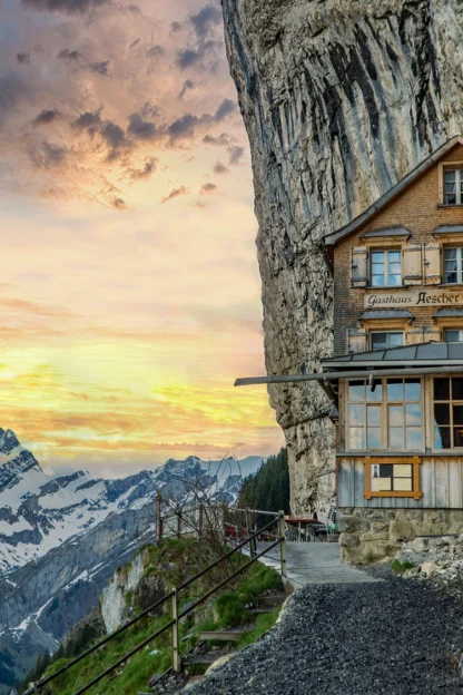 Gasthaus Aescher in Ebenalp, Switzerland