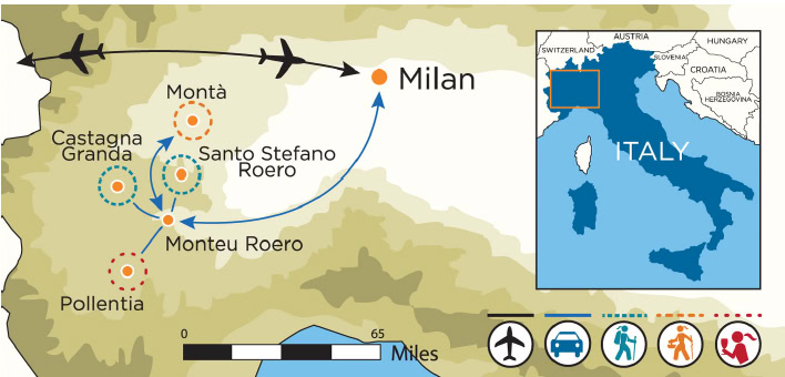 Italy Piedmont map.