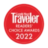 Condé Nast Traveler Readers' Choice Awards 2022 logo.