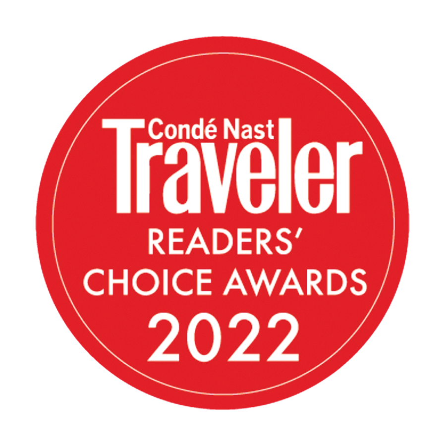 Condé Nast Traveler Readers' Choice Awards 2022 logo.