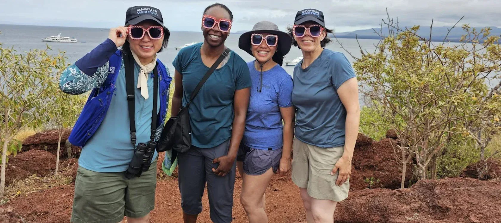 Smiling women in the Galapagos